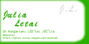 julia letai business card